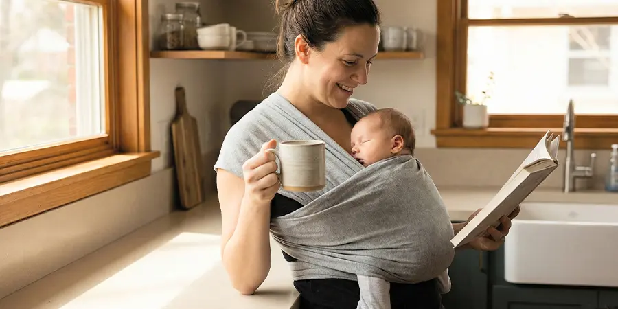 Sling ou canguru: como escolher o carregador ideal e ajustar com ergonomia (2026) imagem